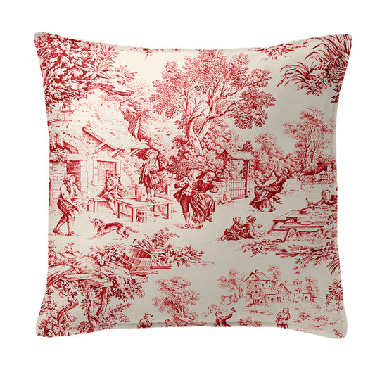 Maison Toile Red Decorative Pillows