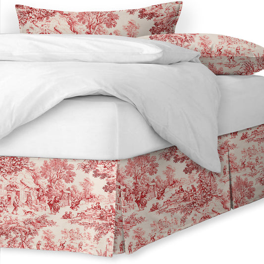 Maison Toile Red Bedskirt