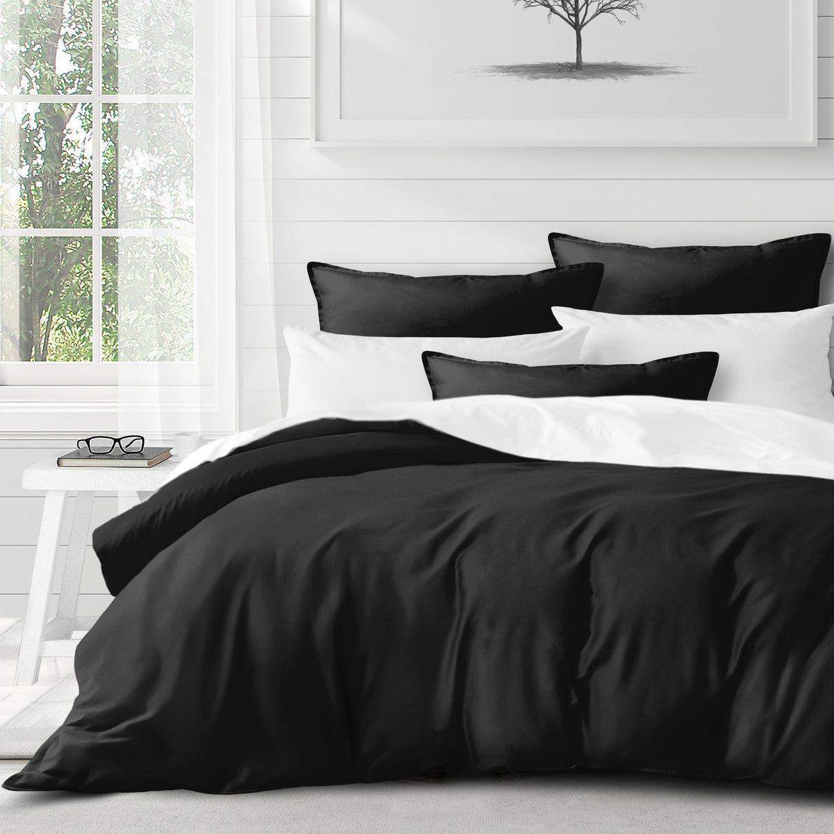 Marcus Black Duvet Cover Set