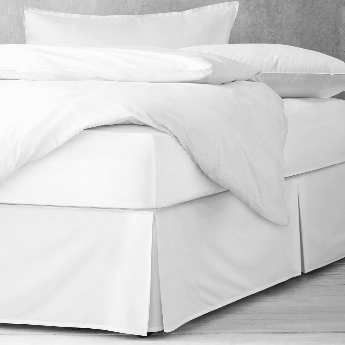 Marcus White Bedskirt