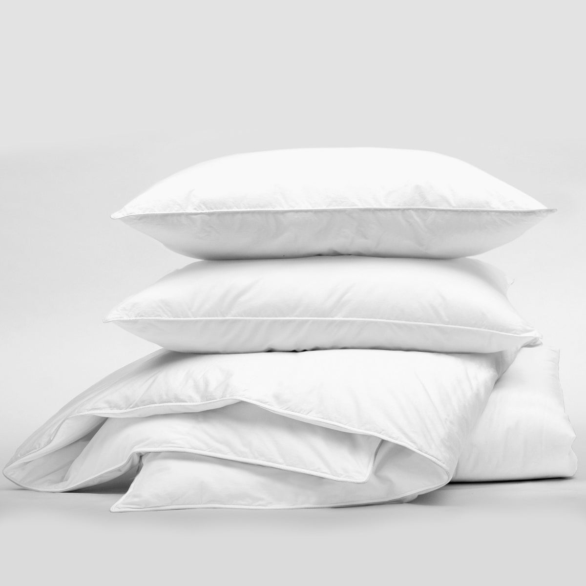 Marcus White Duvet Cover Set