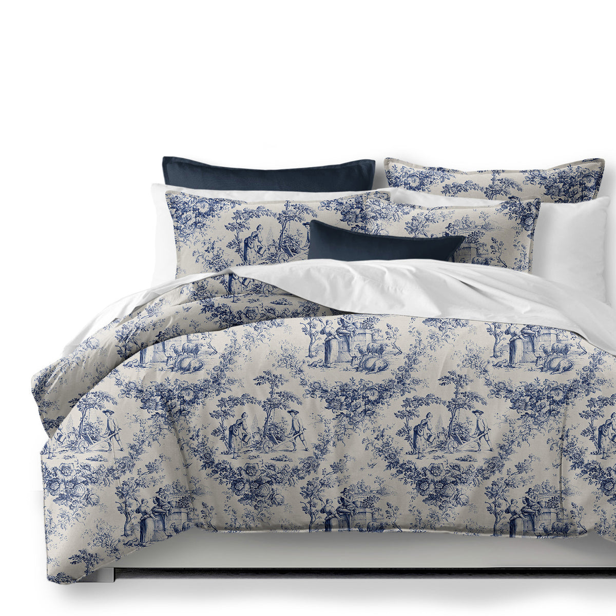 Mason Navy Coverlet Set