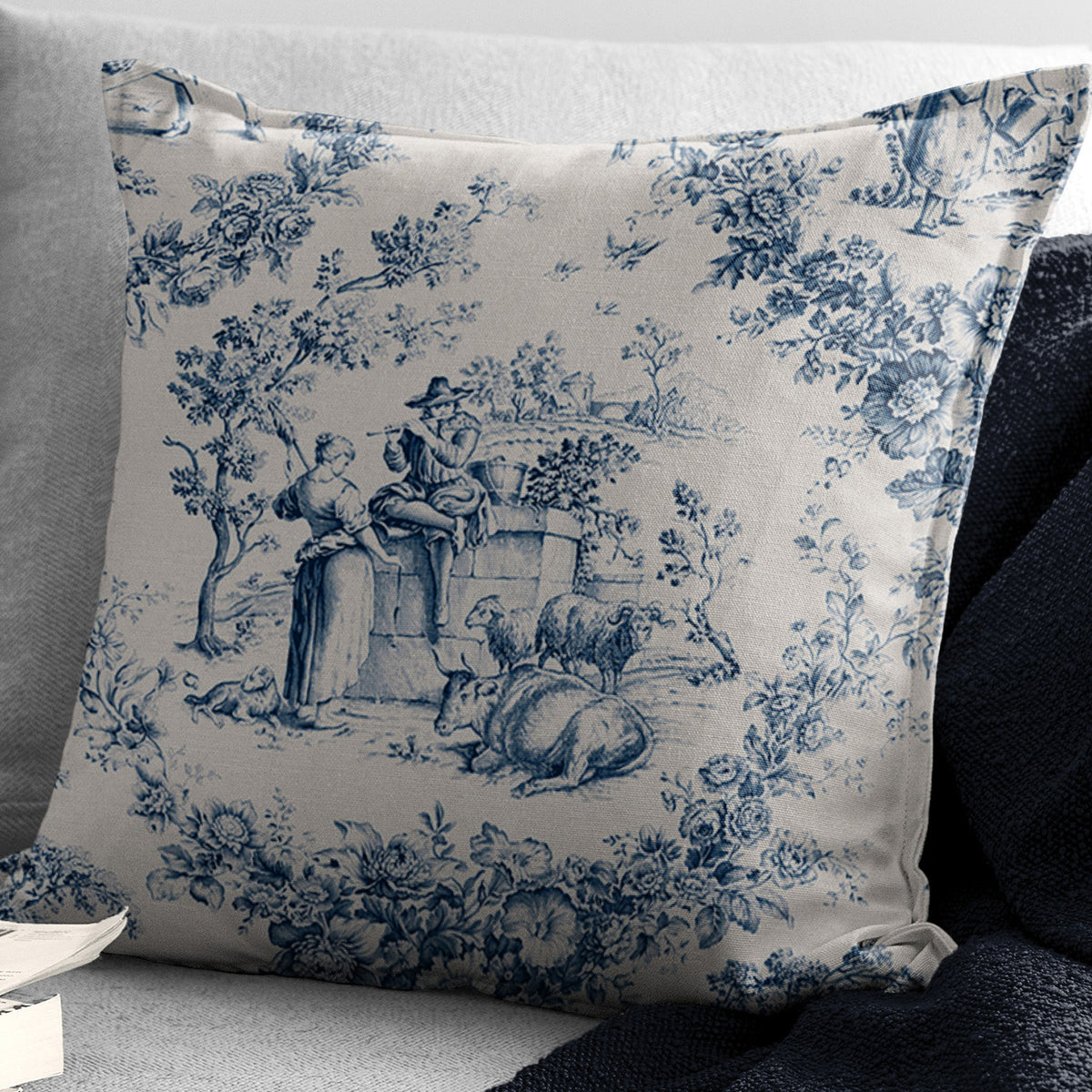 Mason Navy Decorative Pillows