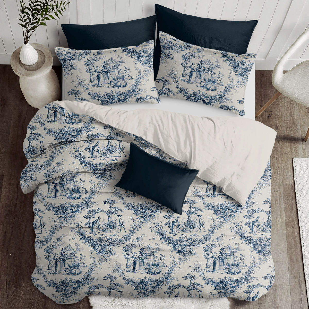 Mason Navy Coverlet Set