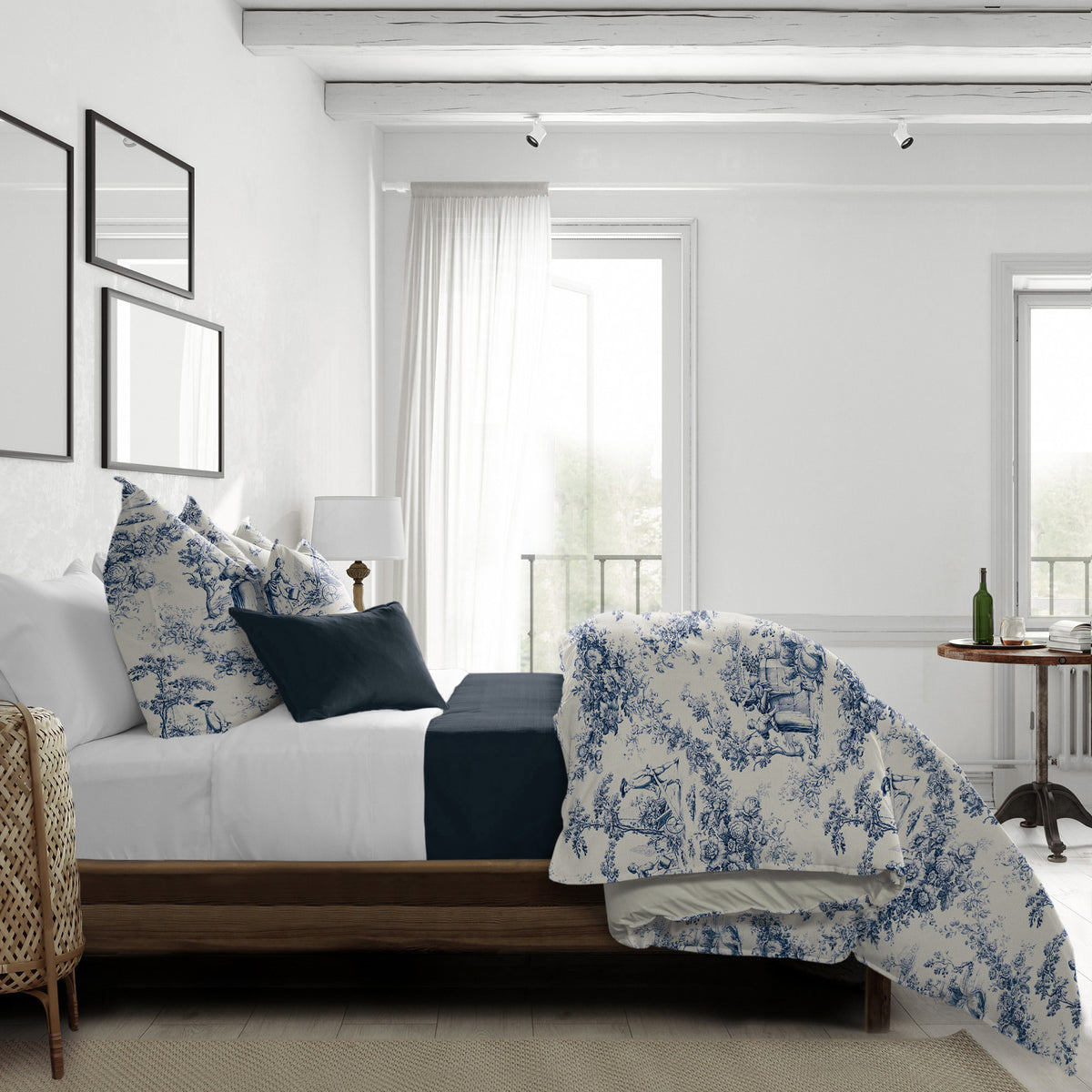 Mason Navy Coverlet Set