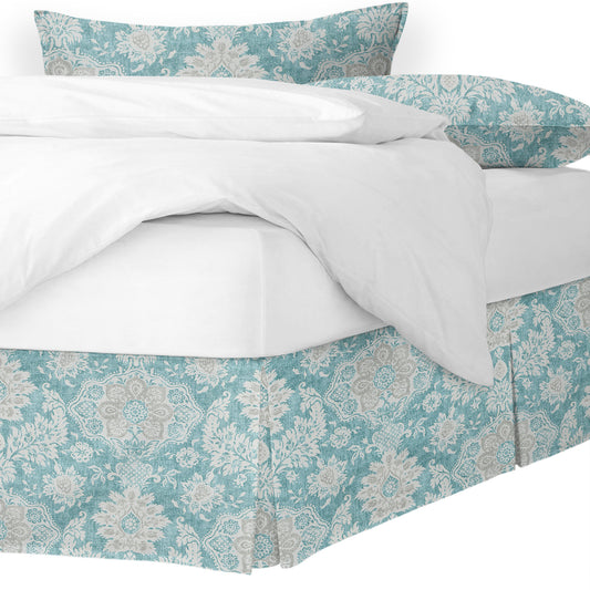 Osha Aqua-Teal Bedskirt