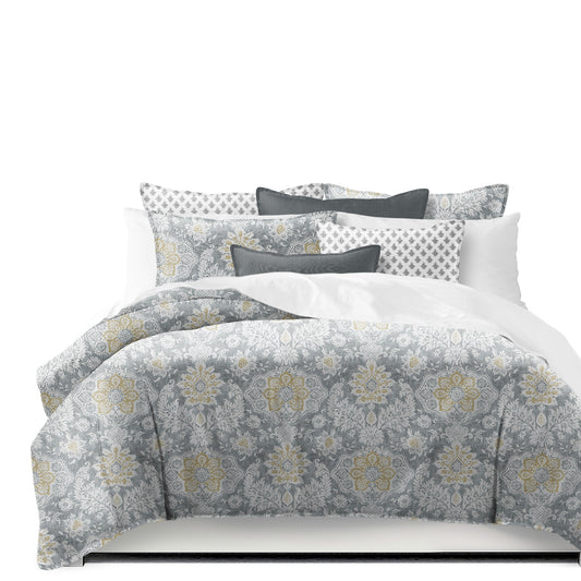 Osha Barley-Gray Coverlet Set