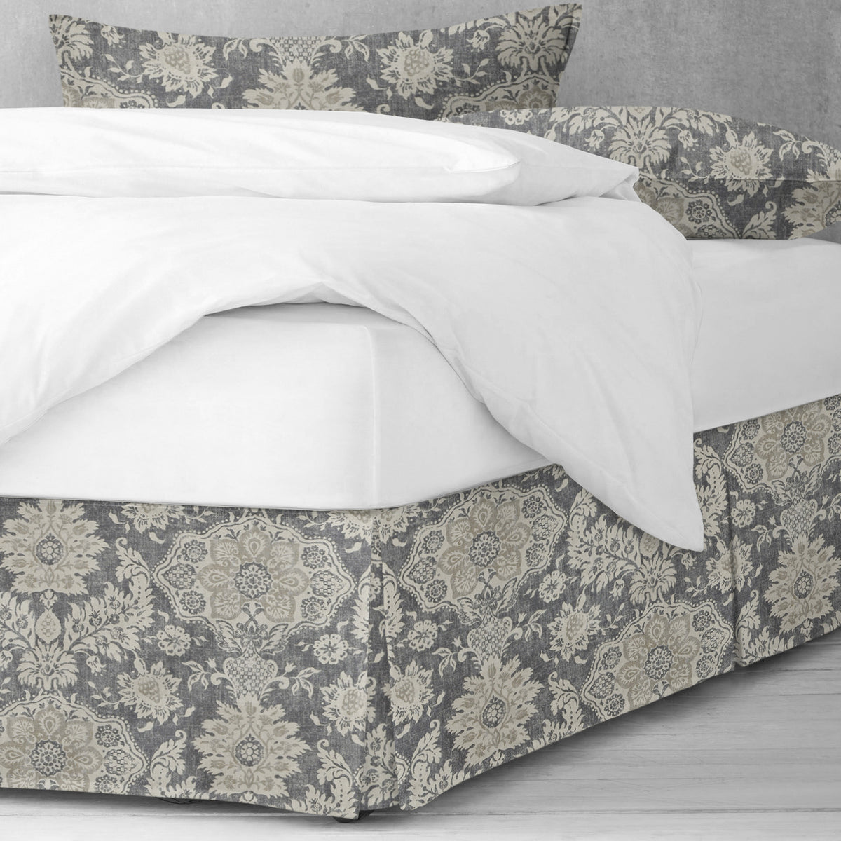 Osha Mocha-Charcoal Bedskirt