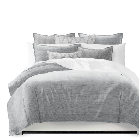 Metallic Threads Argent Duvet Cover Set