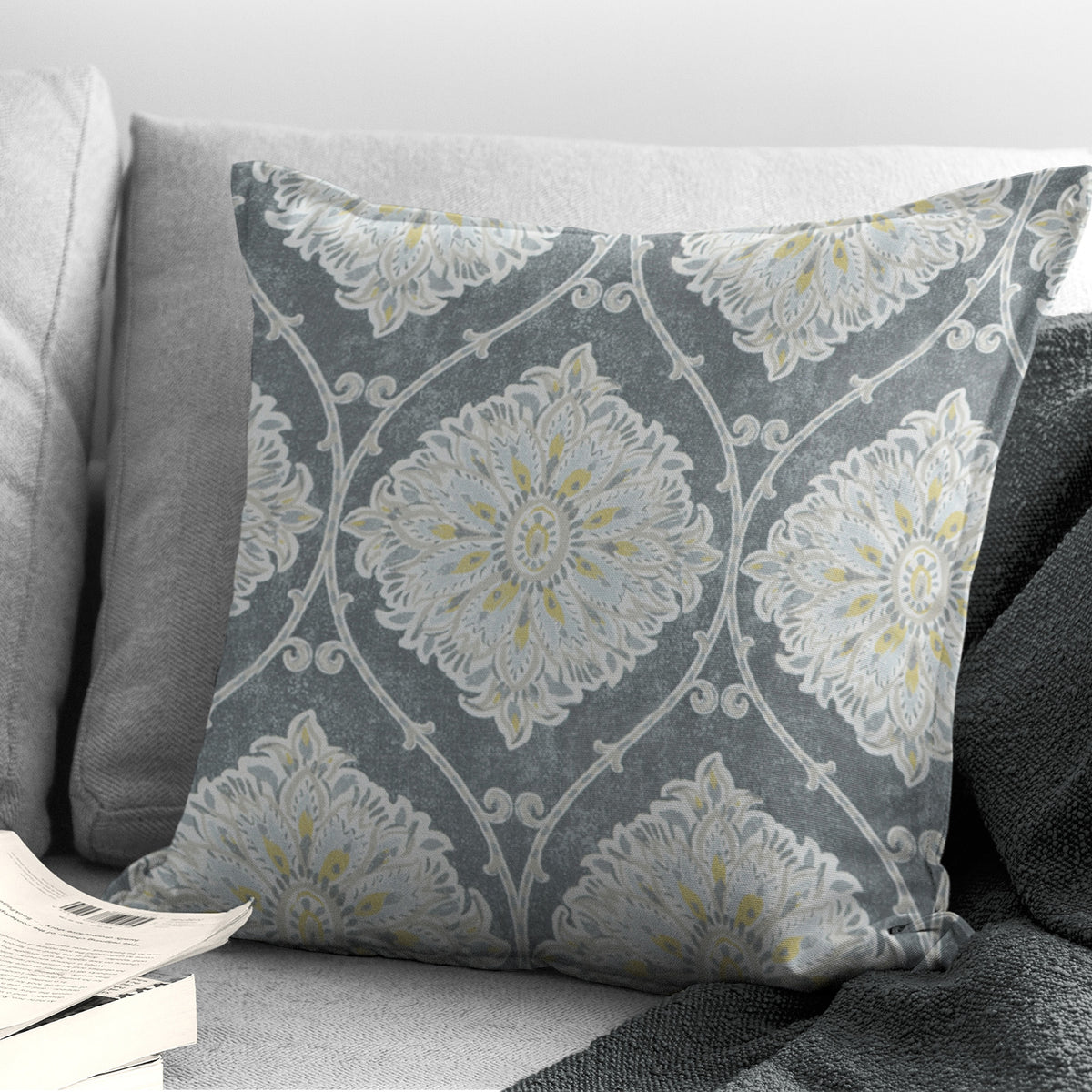 Bellamy Gray Decorative Pillows