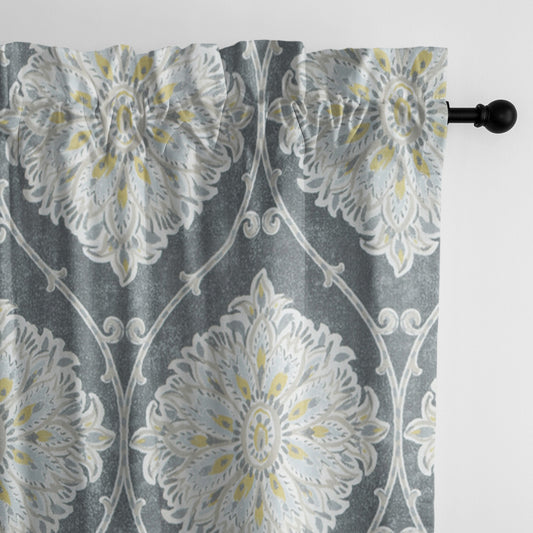 Bellamy Gray Pole Top Drapes