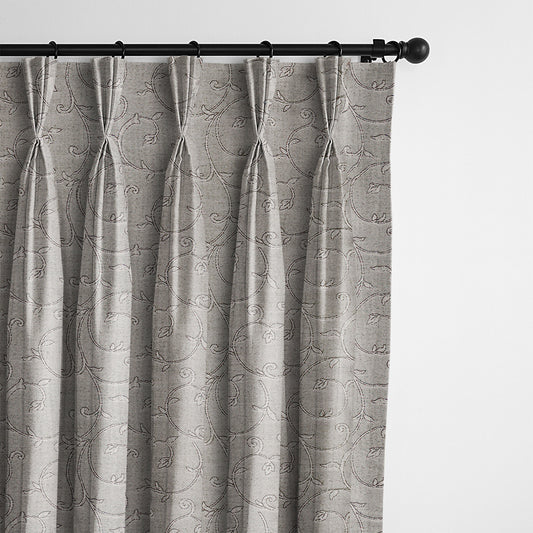 Nadine Mink Pinch Pleat Drapes