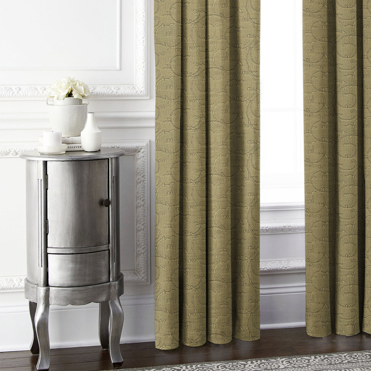 Nahed Antique Pinch Pleat Drapes