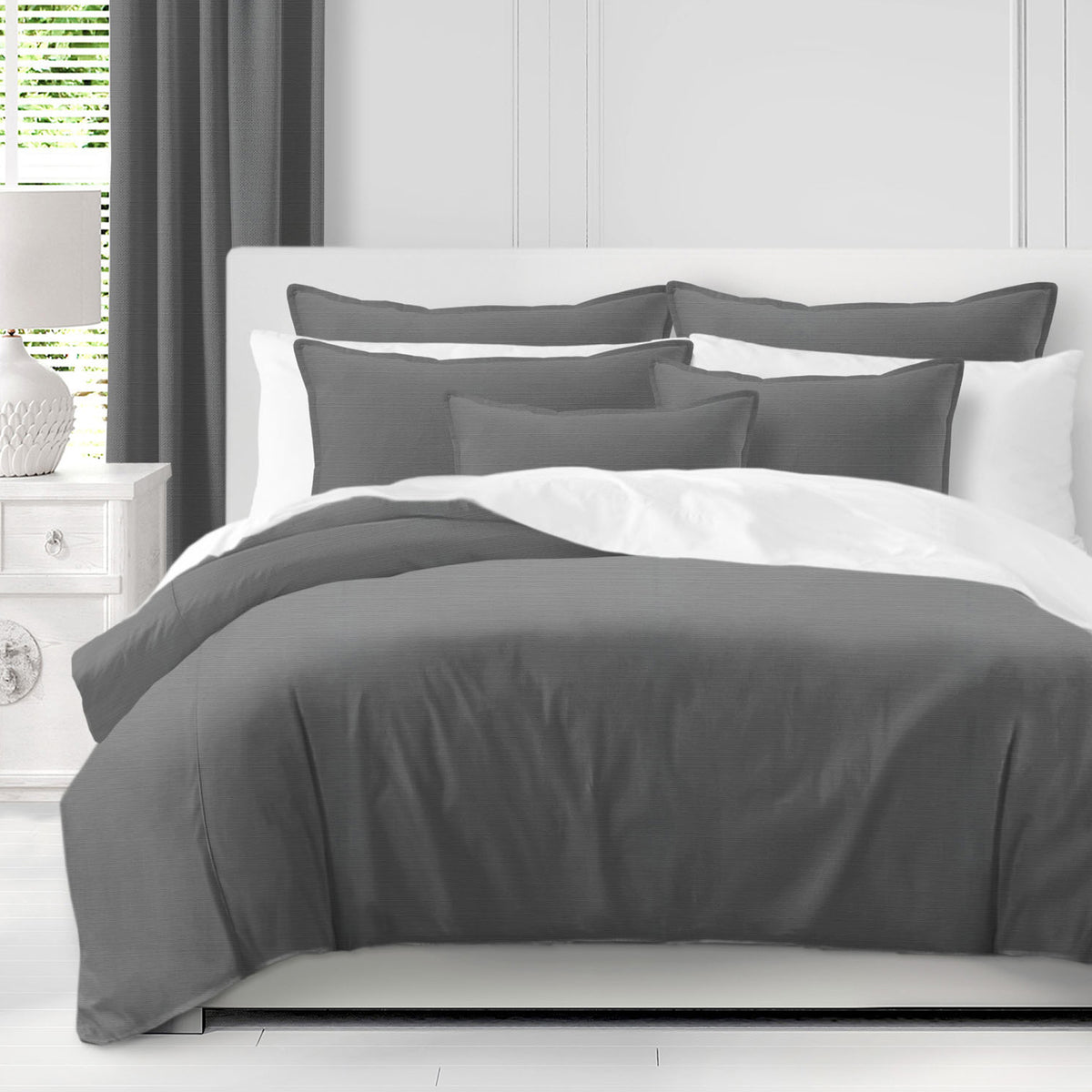 Nova Charcoal Coverlet Set