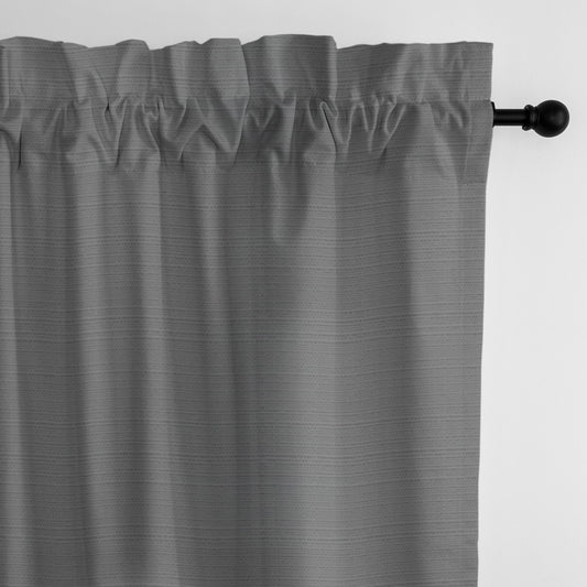 Nova Charcoal Pole Top Drapes