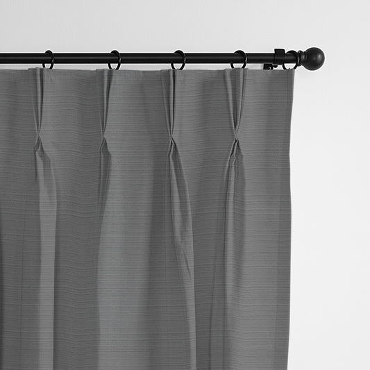 Nova Charcoal Pinch Pleat Drapes