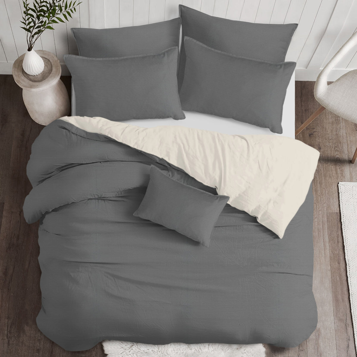 Nova Charcoal Coverlet Set
