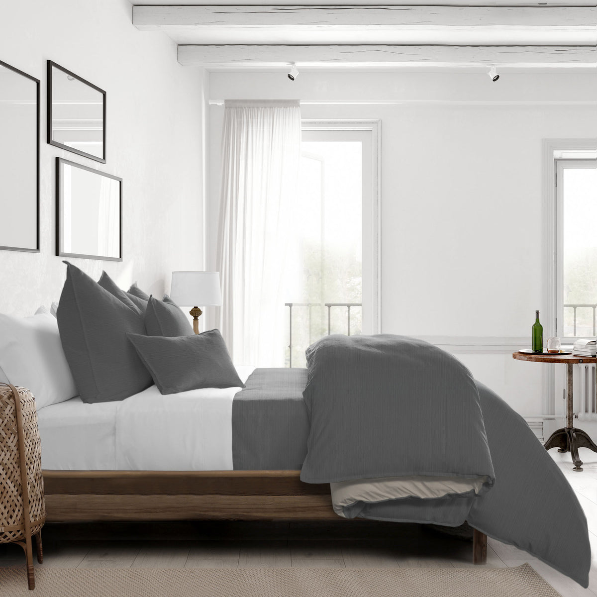 Nova Charcoal Duvet Cover Set