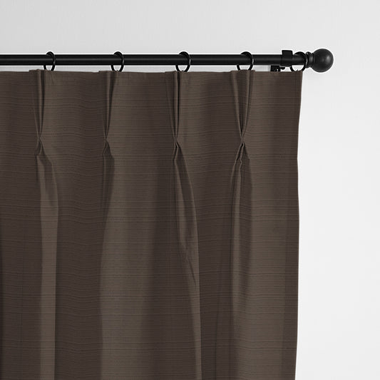 Nova Chocolate Pinch Pleat Drapes