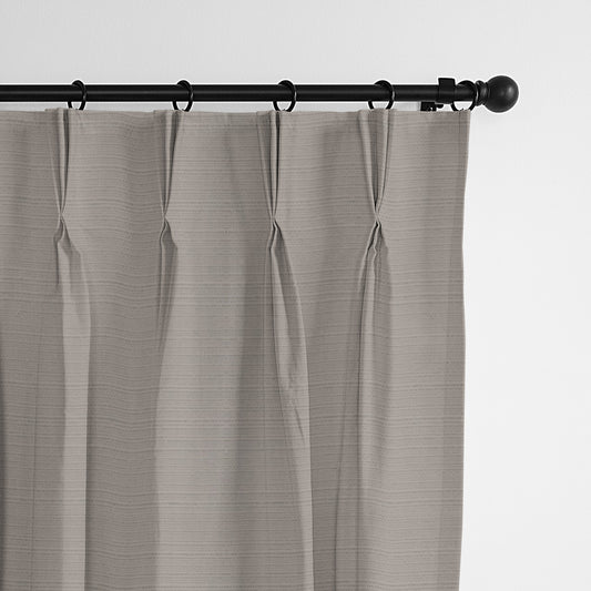 Nova Taupe Pinch Pleat Drapes