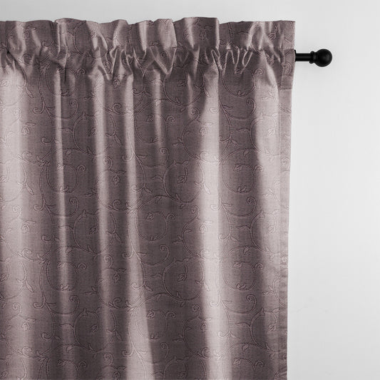 Nuha Plum Pole Top Drapes