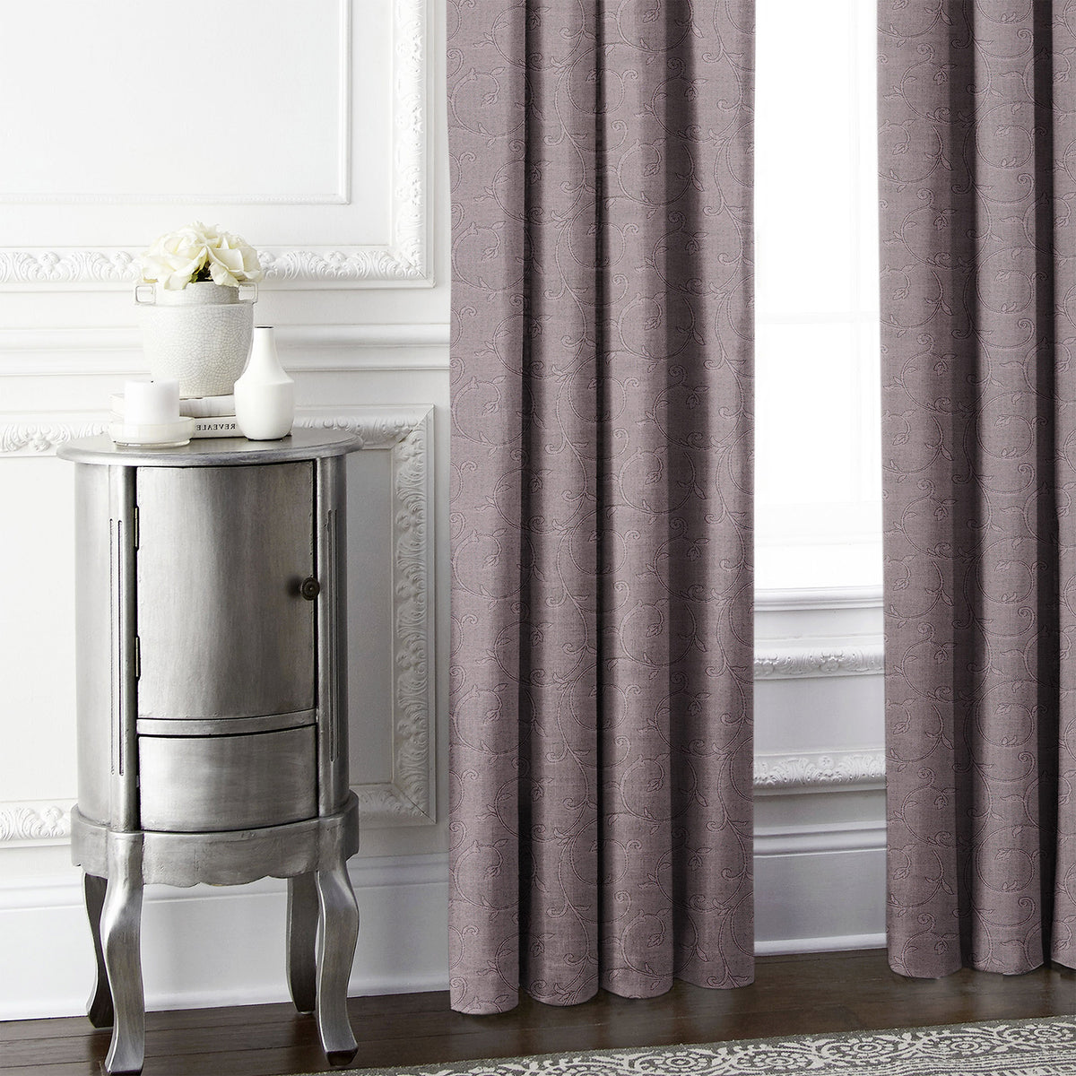 Nuha Plum Pinch Pleat Drapes