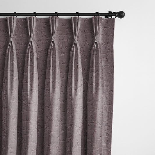 Nuha Plum Pinch Pleat Drapes