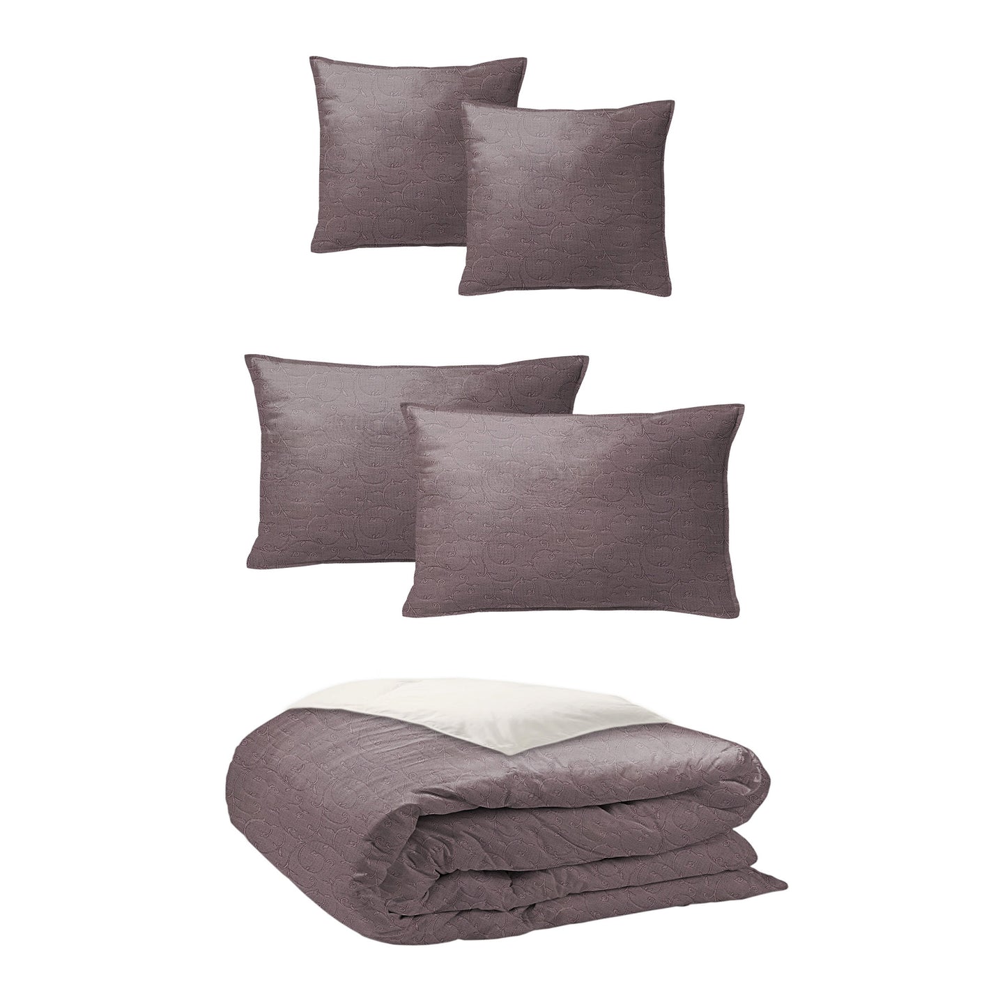 Nuha Plum Comforter Set