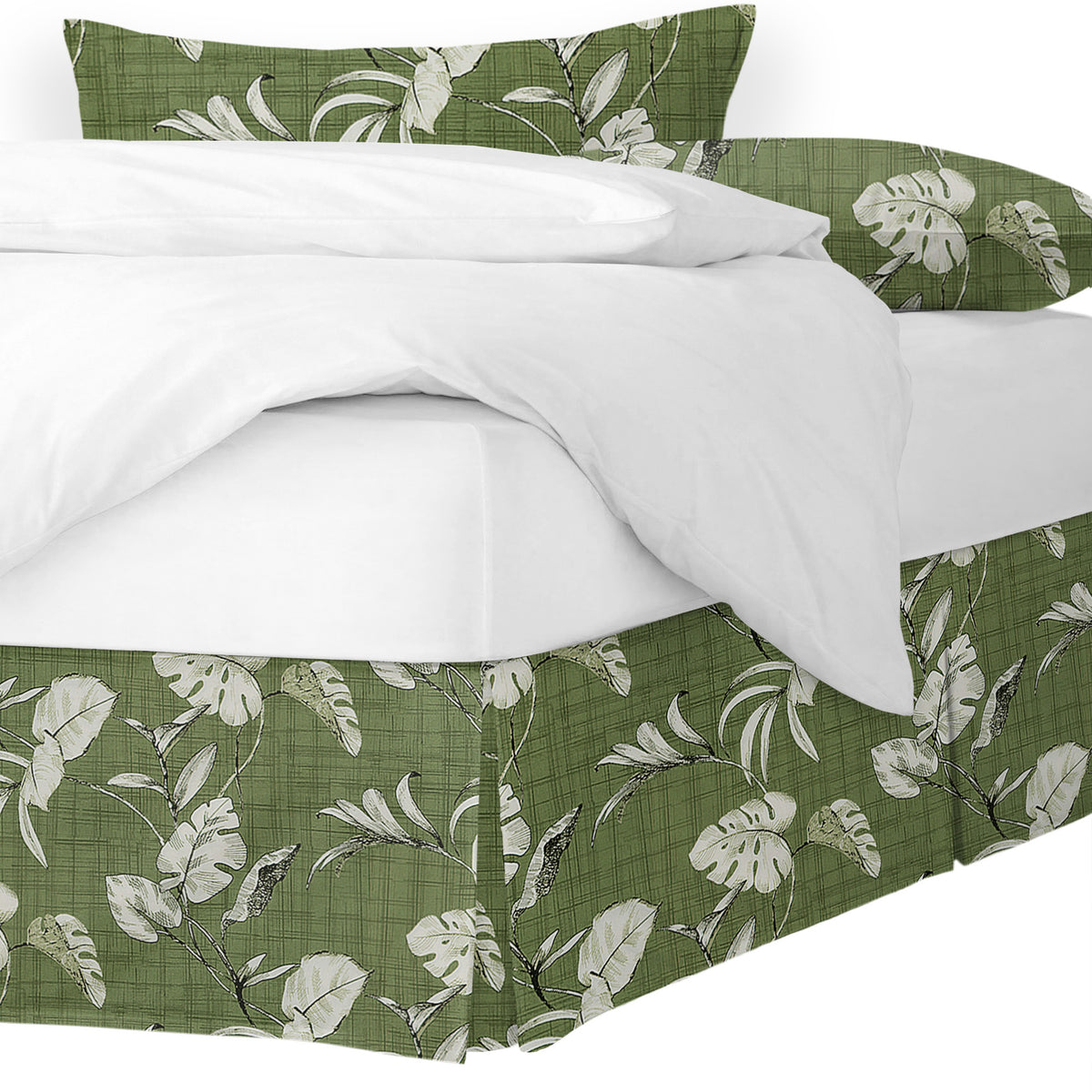 Tropez Green Bedskirt