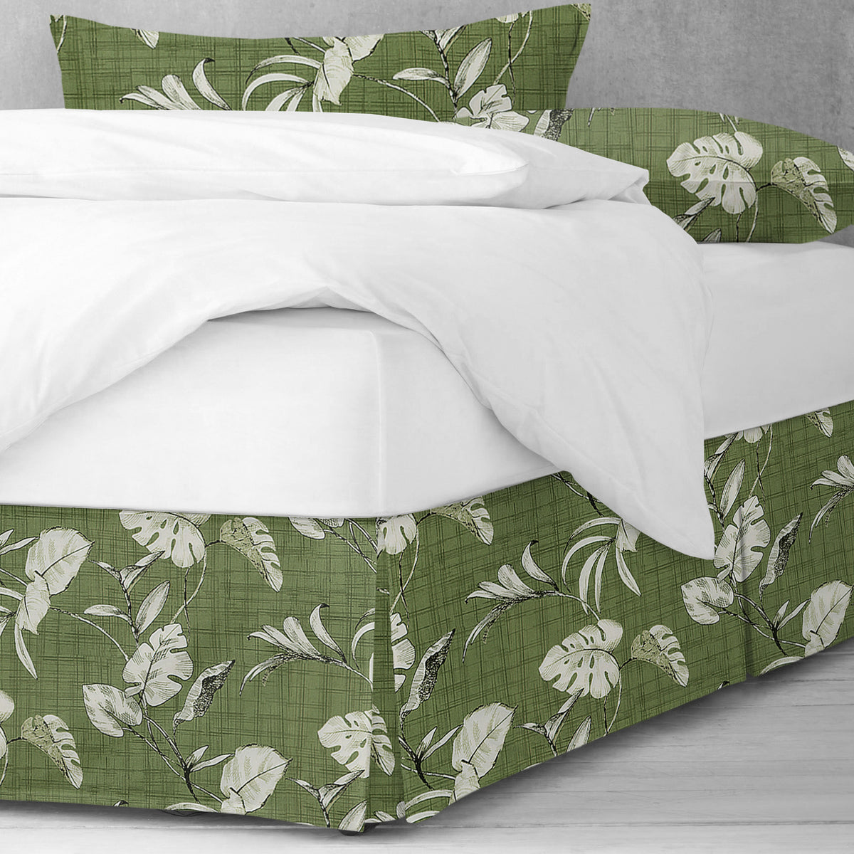 Tropez Green Bedskirt