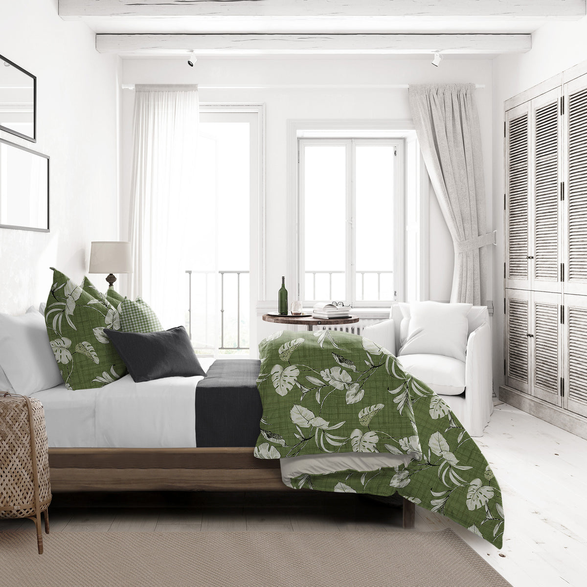Tropez Green Coverlet Set