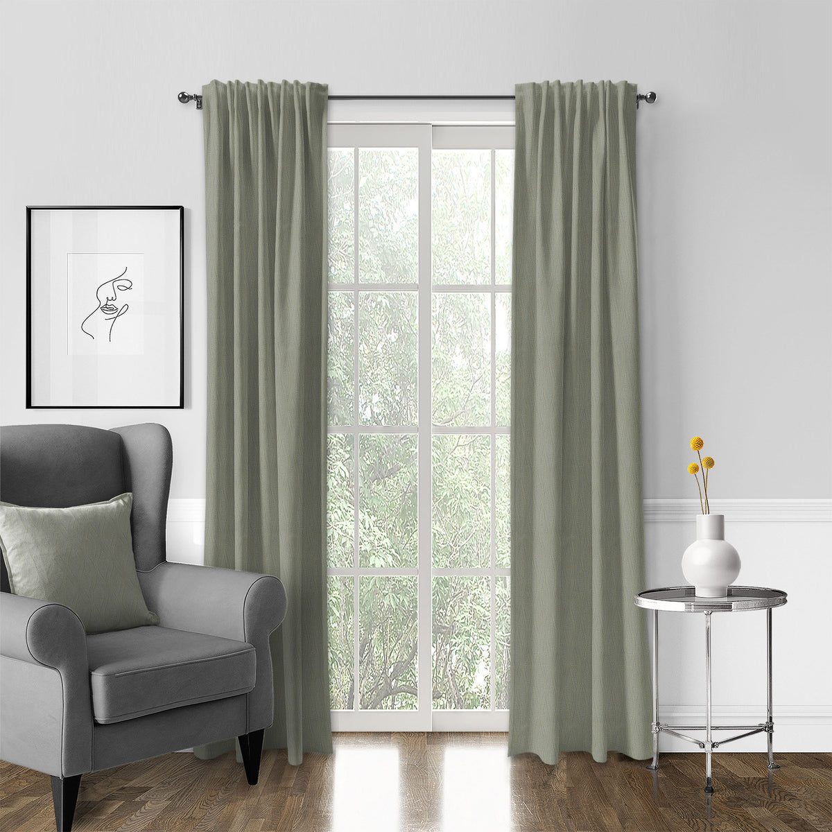 Rania Meadow Pole Top Drapes