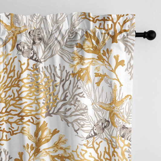 Reef Gold Pole Top Drapes