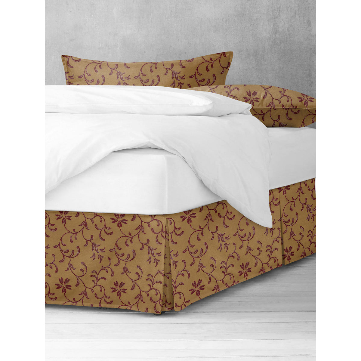Rima Copper Cranberry Bedskirt