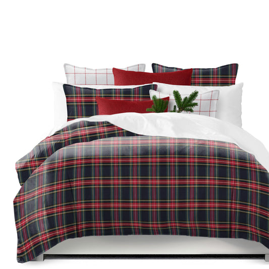 Royal Plaid Navy Duvet Cover Set