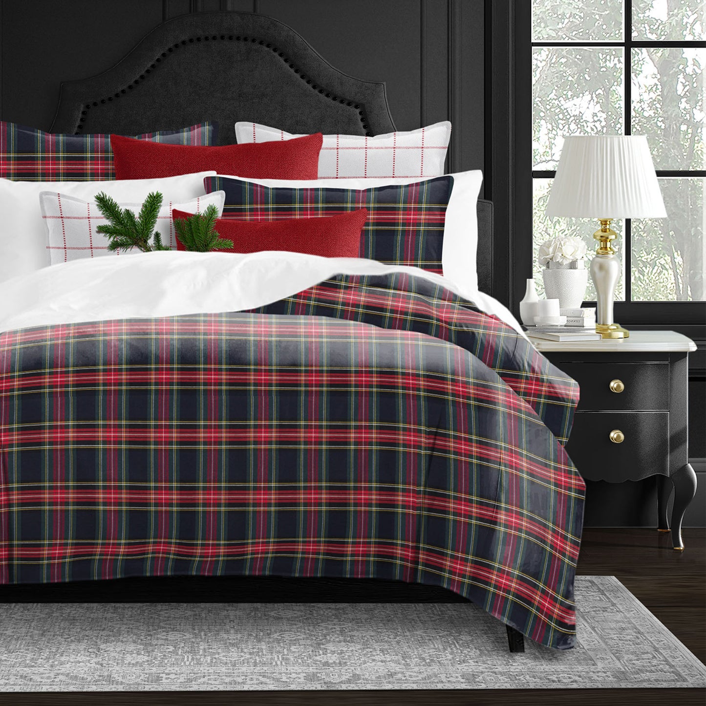 Royal Plaid Navy Comforter Set