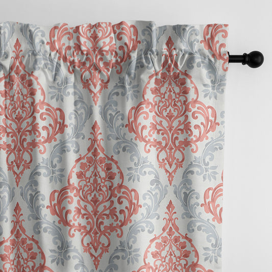 Adira Coral Pole Top Drapes