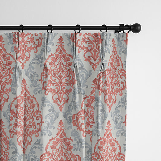 Adira Coral Pinch Pleat Drapes