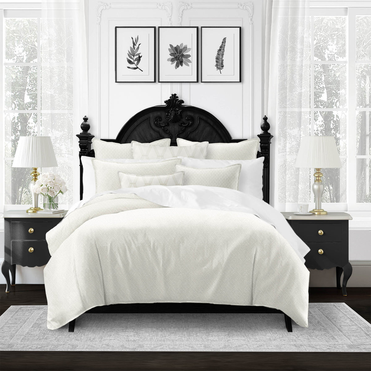 Slater Vanilla Duvet Cover Set