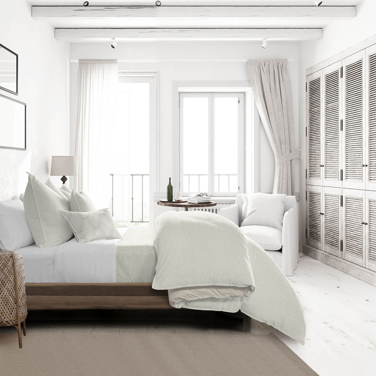 Slater Vanilla Duvet Cover Set