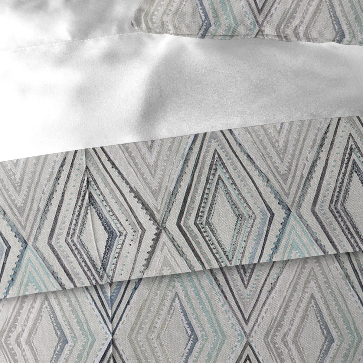 Sloane Seabreeze-Ivory Duvet Cover Set