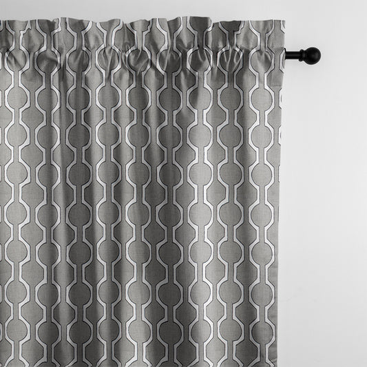 Soho Gray Pole Top Drapes