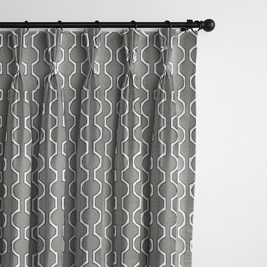 Soho Gray Pinch Pleat Drapes