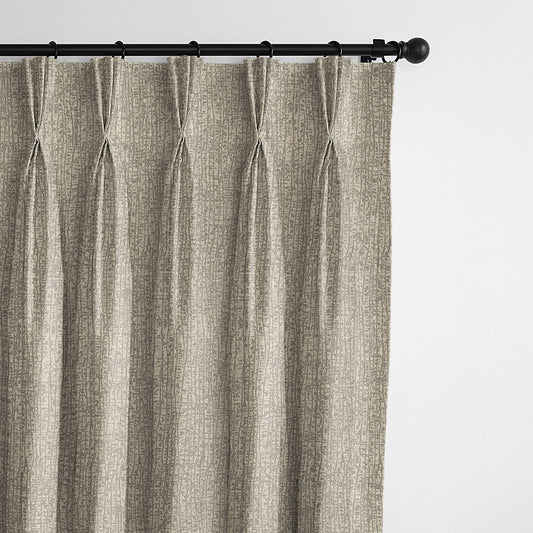 Stonewall Wheat Pinch Pleat Drapes