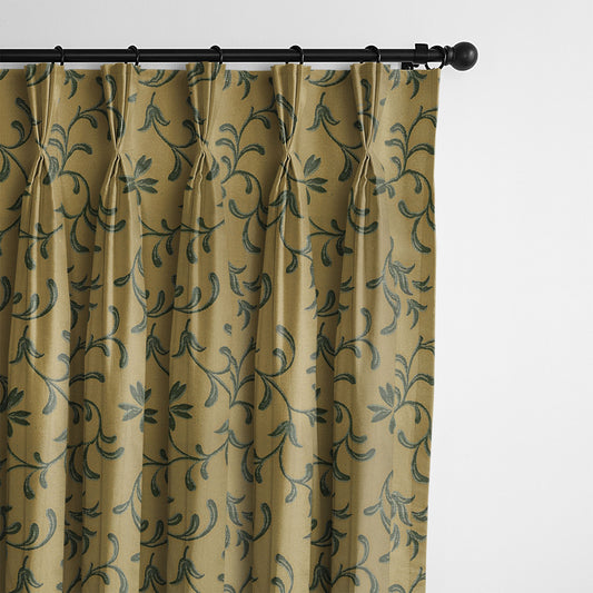 Sumaye Golden Forest Pinch Pleat Drapes