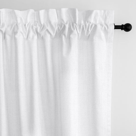 Sutton White Pole Top Drapes