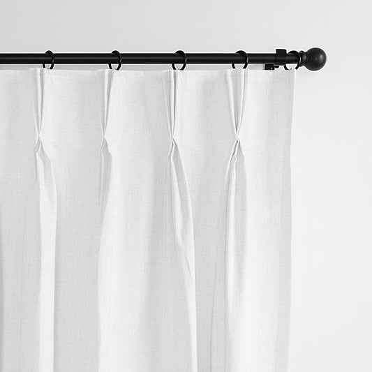 Sutton White Pinch Pleat Drapes