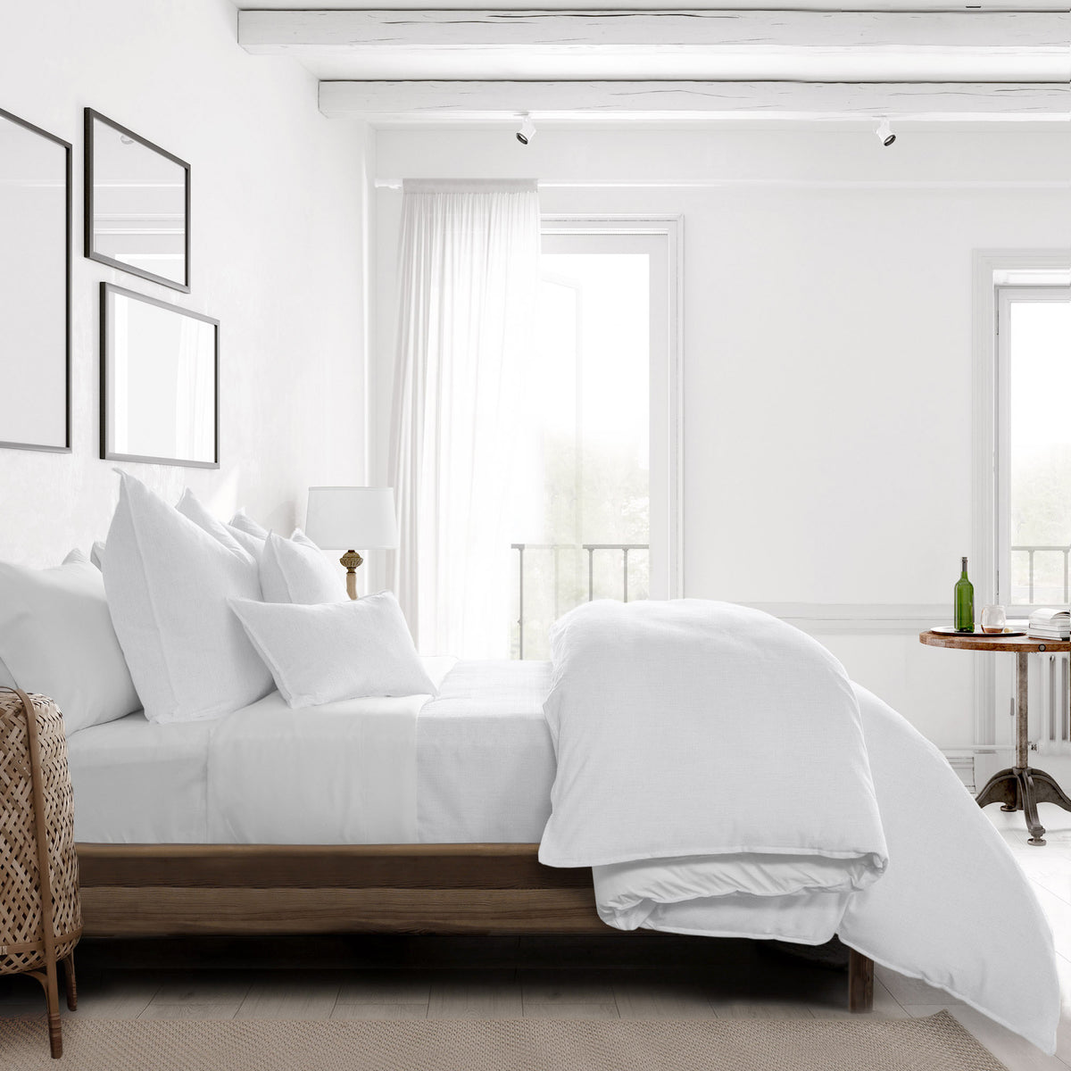 Sutton White Coverlet Set