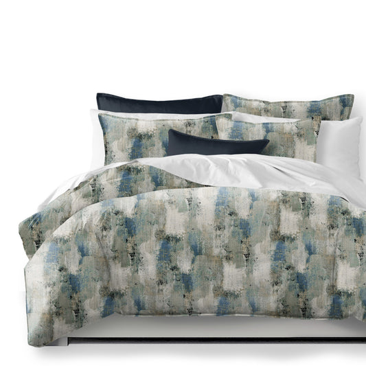 Thiago Linen Dark Denim Blue Duvet Cover Set