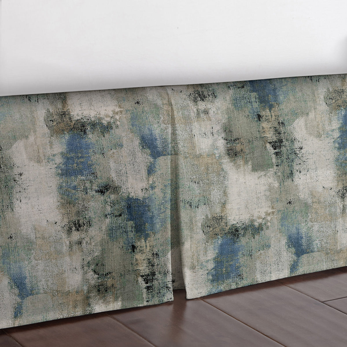 Thiago Linen Dark Denim Blue Bedskirt